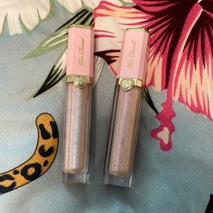 ✨Too Faced High Shine Sparkling Lip Gloss - All the Stars & Pants off Dance off✨